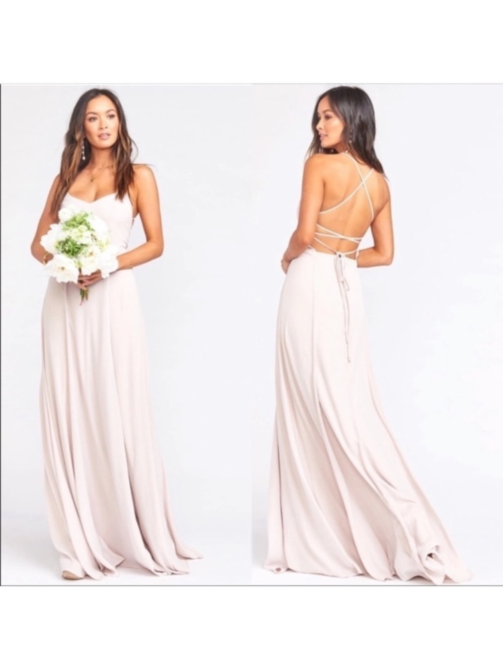 SHOW Me Your Mumu Godshaw Goddess Gown in Show Me the Ring Crisp.